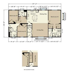 Douglas custom modular home Floorplan