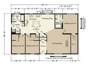 Lincoln custom modular home Floorplan