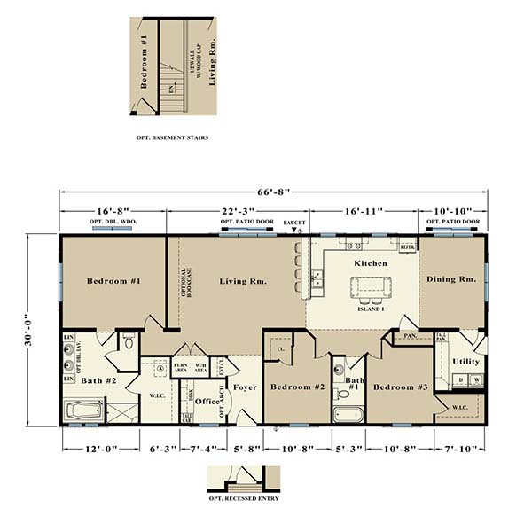 Perth custom modular home Floorplan
