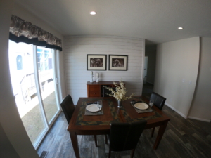 Stafford custom modular home dining room